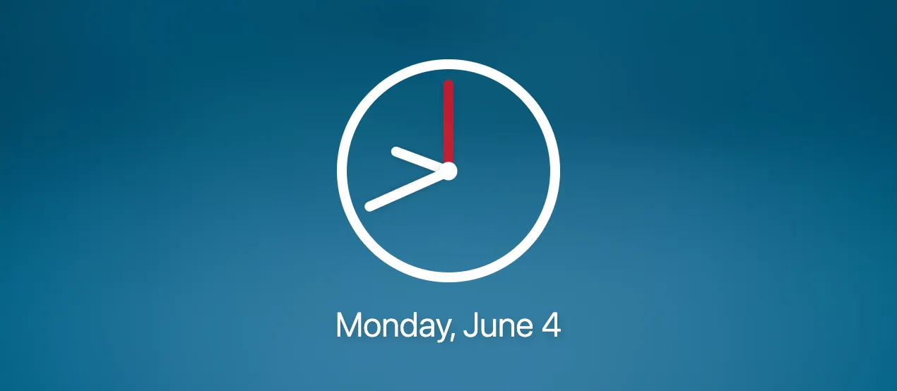 Bonjourr with a thick clock
