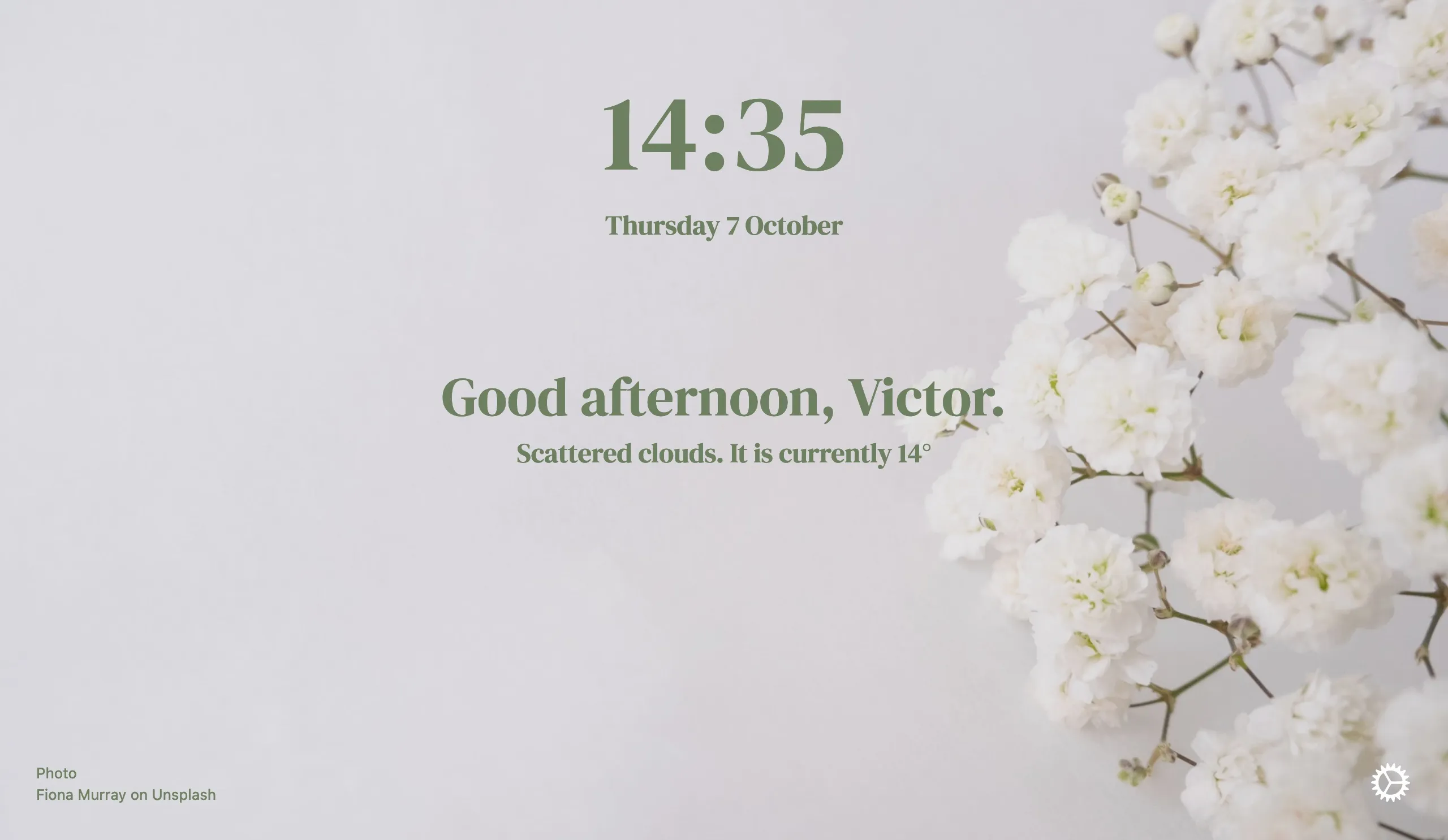 Floral Bonjourr theme